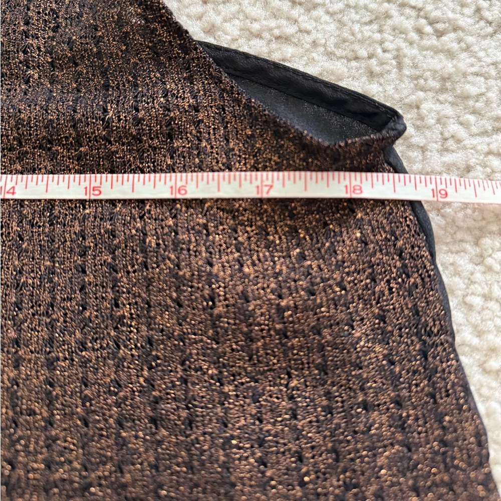 Love J Bronze and Black Sheer Tank Top - Picture 5 of 5